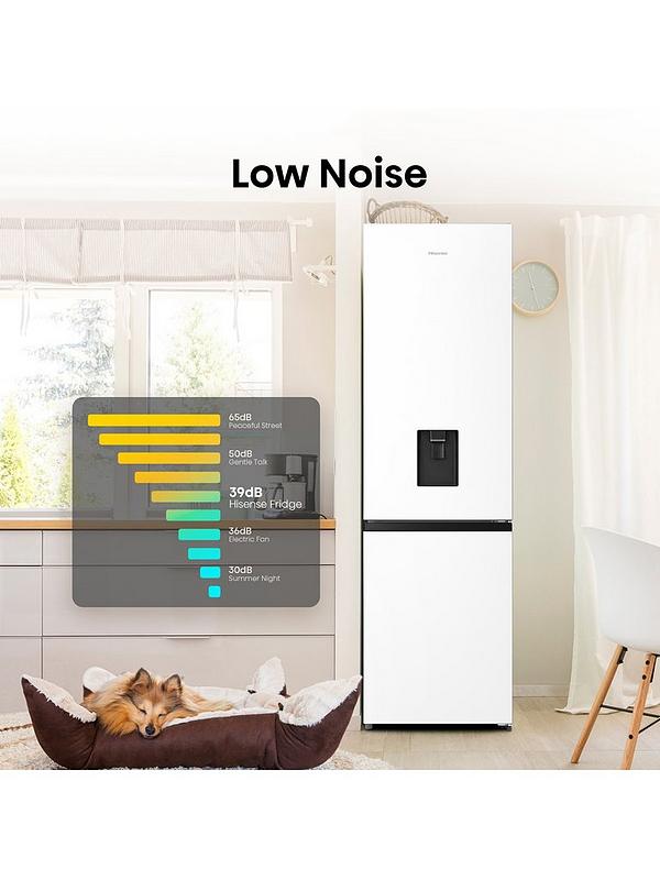 Hisense RB435N4WWE 60cm Wide, Total No Frost, Freestanding Fridge Freezer - White - Image 5